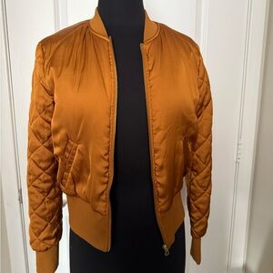 H&M Quilted Bomber Jacket - Orange